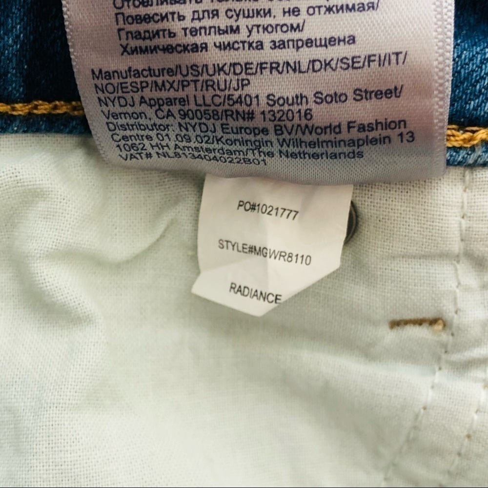 NWT NYDJ Piper Relaxed Crop Straight Leg Jeans in Radiance size 4 - Picture 13 of 16